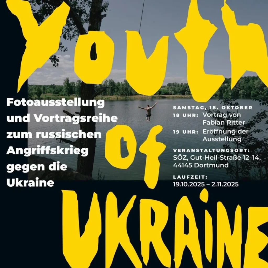 Werbegrafik zur Photoausstellung "Youth of Ukraine"
